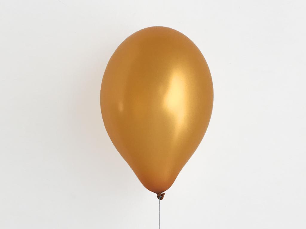 Hippe ballonnen metallic goud (10 stuks)