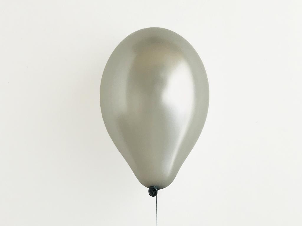 Hippe ballonnen metallic zilver (10 stuks)